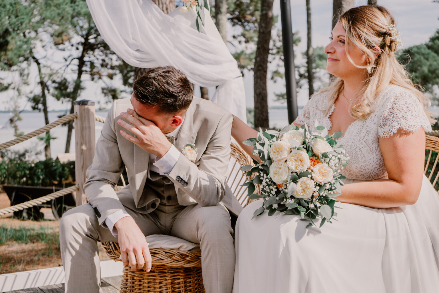 Mélanie et Nicolas, mariage à Biscarosse.